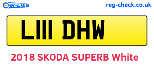 L111DHW are the vehicle registration plates.