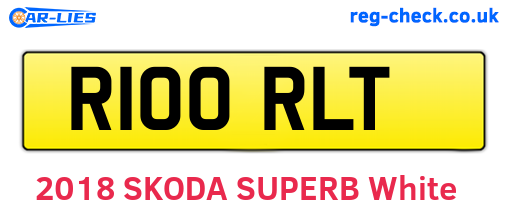 R100RLT are the vehicle registration plates.