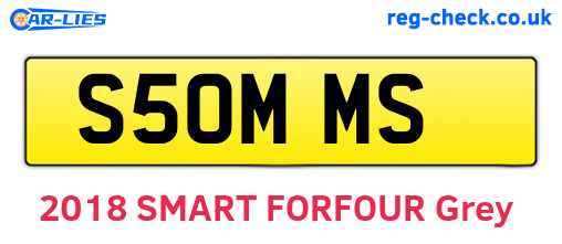 S50MMS are the vehicle registration plates.