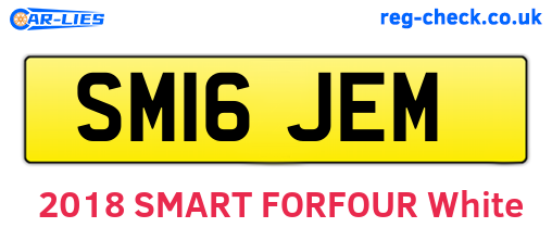 SM16JEM are the vehicle registration plates.