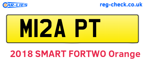 M12APT are the vehicle registration plates.