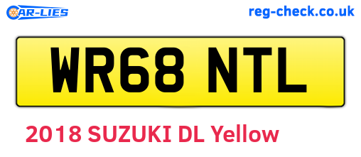 WR68NTL are the vehicle registration plates.