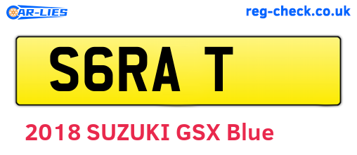 S6RAT are the vehicle registration plates.