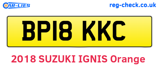 BP18KKC are the vehicle registration plates.