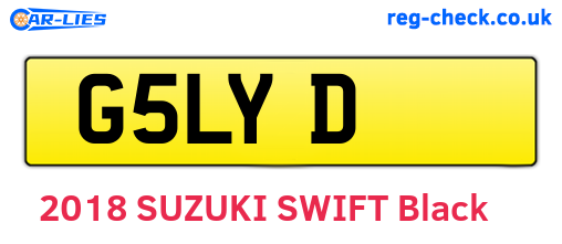 G5LYD are the vehicle registration plates.