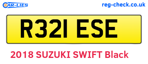 R321ESE are the vehicle registration plates.
