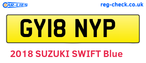 GY18NYP are the vehicle registration plates.