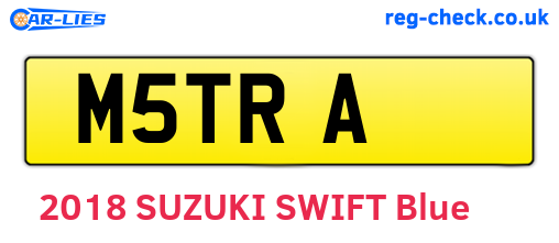 M5TRA are the vehicle registration plates.