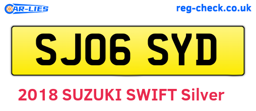SJ06SYD are the vehicle registration plates.