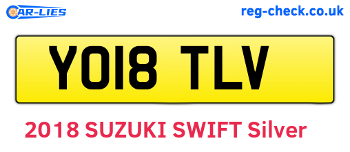 YO18TLV are the vehicle registration plates.