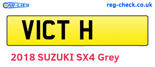 V1CTH are the vehicle registration plates.