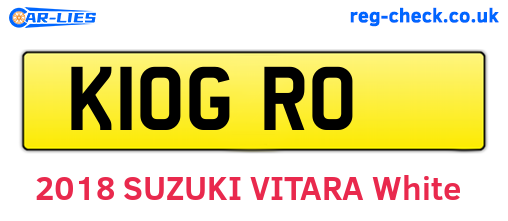 K10GRO are the vehicle registration plates.
