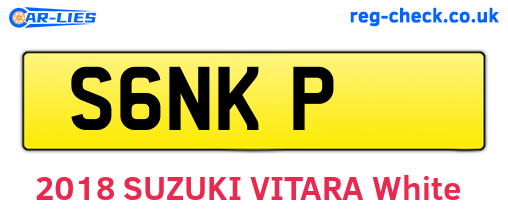 S6NKP are the vehicle registration plates.