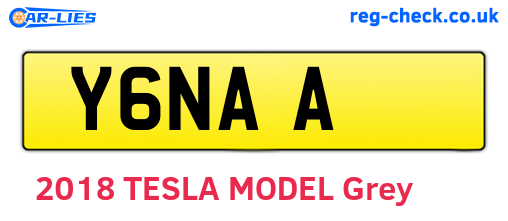 Y6NAA are the vehicle registration plates.