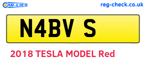 N4BVS are the vehicle registration plates.