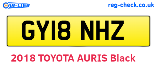 GY18NHZ are the vehicle registration plates.