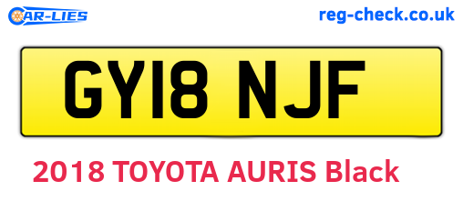 GY18NJF are the vehicle registration plates.