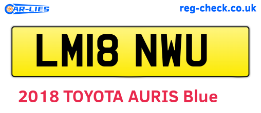 LM18NWU are the vehicle registration plates.