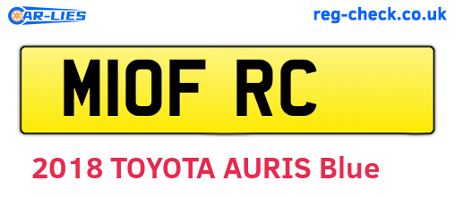 M10FRC are the vehicle registration plates.
