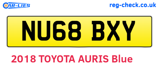 NU68BXY are the vehicle registration plates.