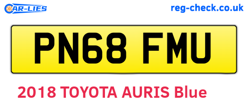 PN68FMU are the vehicle registration plates.