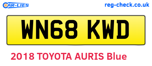 WN68KWD are the vehicle registration plates.