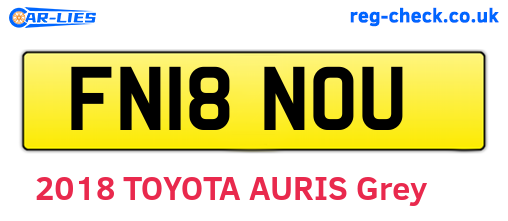 FN18NOU are the vehicle registration plates.