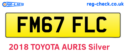 FM67FLC are the vehicle registration plates.