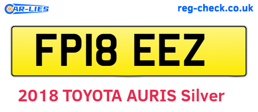 FP18EEZ are the vehicle registration plates.