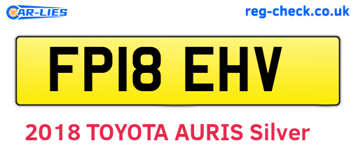FP18EHV are the vehicle registration plates.