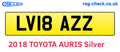 LV18AZZ are the vehicle registration plates.
