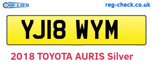 YJ18WYM are the vehicle registration plates.