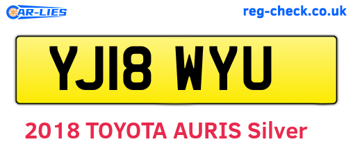 YJ18WYU are the vehicle registration plates.
