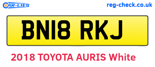 BN18RKJ are the vehicle registration plates.