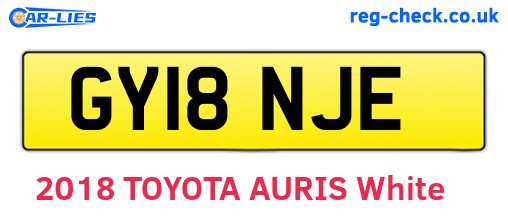 GY18NJE are the vehicle registration plates.