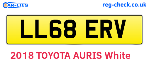 LL68ERV are the vehicle registration plates.