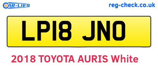 LP18JNO are the vehicle registration plates.