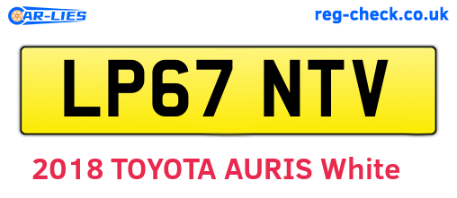 LP67NTV are the vehicle registration plates.