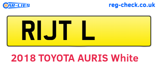 R1JTL are the vehicle registration plates.