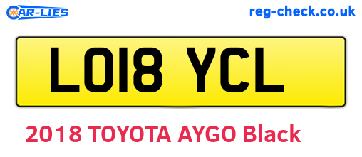 LO18YCL are the vehicle registration plates.