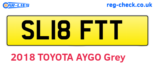 SL18FTT are the vehicle registration plates.
