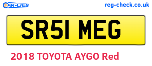 SR51MEG are the vehicle registration plates.