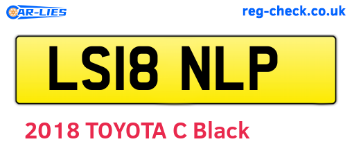 LS18NLP are the vehicle registration plates.