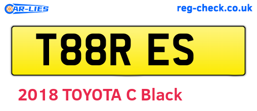 T88RES are the vehicle registration plates.