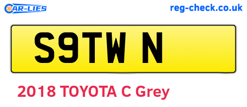 S9TWN are the vehicle registration plates.