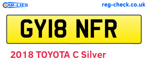 GY18NFR are the vehicle registration plates.