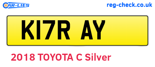 K17RAY are the vehicle registration plates.