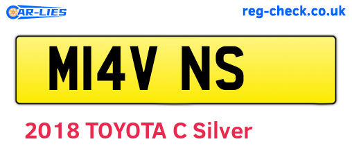 M14VNS are the vehicle registration plates.
