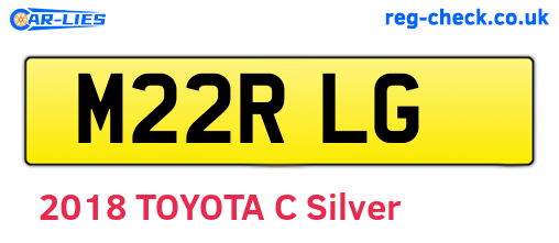 M22RLG are the vehicle registration plates.
