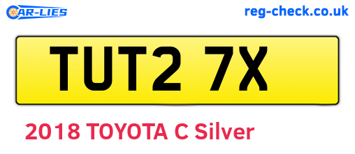 TUT27X are the vehicle registration plates.